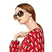 LECKIRUT Oversized Polarized Sunglasses for Women Vintage Fashion Rhinestone Designer UV Protection Sun Glasses Black