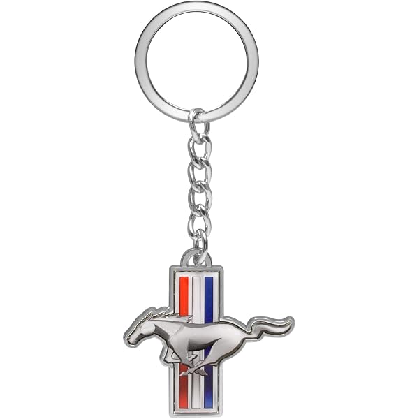 Portachiavi 3D Ford Mustang GT In Lega Dorata, Con Anello, Regalo Decorativo Auto - 2
