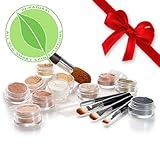 iQ Natural Mineral Sample Kit with 5 piece Black Brush Kit. Try Us Today!