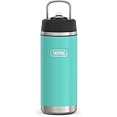 THERMOS ICON SERIES, Insulated Water Bottle with Straw Lid - 18 Ounce, Seafoam - Stainless Steel Vacuum Insulated Water Bottle with Straw Lid