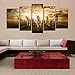 Cenblue Art-Modern Oil Paintings on Premium Canvas Horses Pattern Wall Art Prints for Home Decoration (8x16inchx2pcs, 8x20inchx2pcs, 8x24inchx1pc)