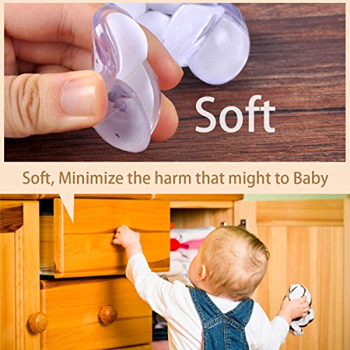 Cunina Baby Safety Clear Corner Guard, Corner Protector, Furniture Bumper, with Strong Long-Lasting Gel, Transparent and Premium Quality, 8-pack
