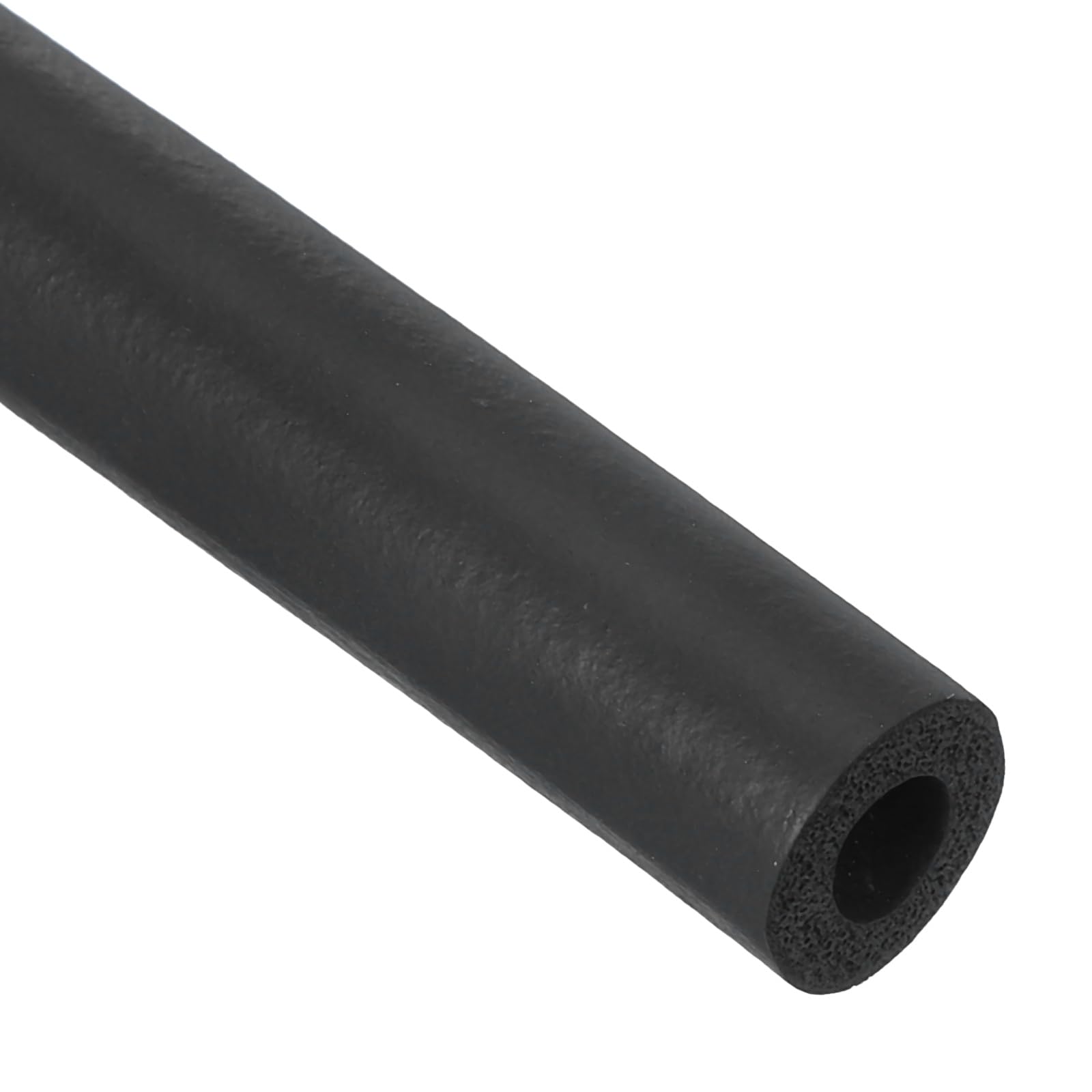 PATIKIL 7mm ID x 15mm OD x 1m Long Pipe Insulation Foam Tube, Pipe Cover Wrap Roll EPDM Bar Tubing for Handle Grip Guitar Stand AC Units, Exercise Machine Handle, Black