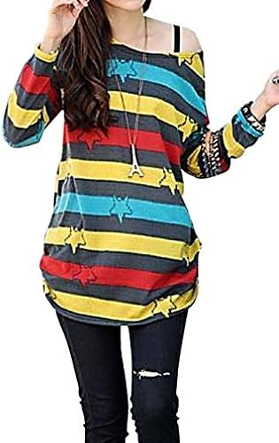 MIAMAMA Women's Maternity Casual Basic Soft Summer Loose Top Star Ball Zebra , Color5