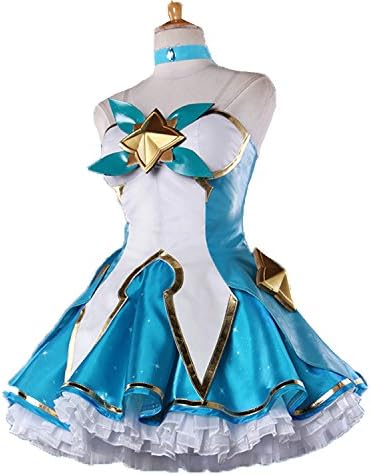 Women Soraka Cosplay Costume Star Guardian Dress Outfit Full Set Cosplay Costume