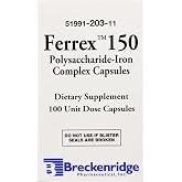 Ferrex 150 Polysaccharide Iron Complex Capsules by Breckenridge - 100 Ea