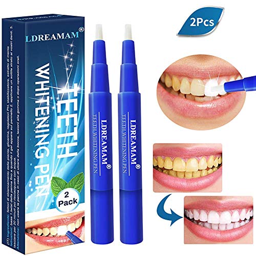 Teeth Whitening Pen,Natural Teeth Whitening Gel,Teeth Whitening Kit,Effective,Painless,Professionally Formulated & Smart Whitening,Beautiful White Smile,(2pc)