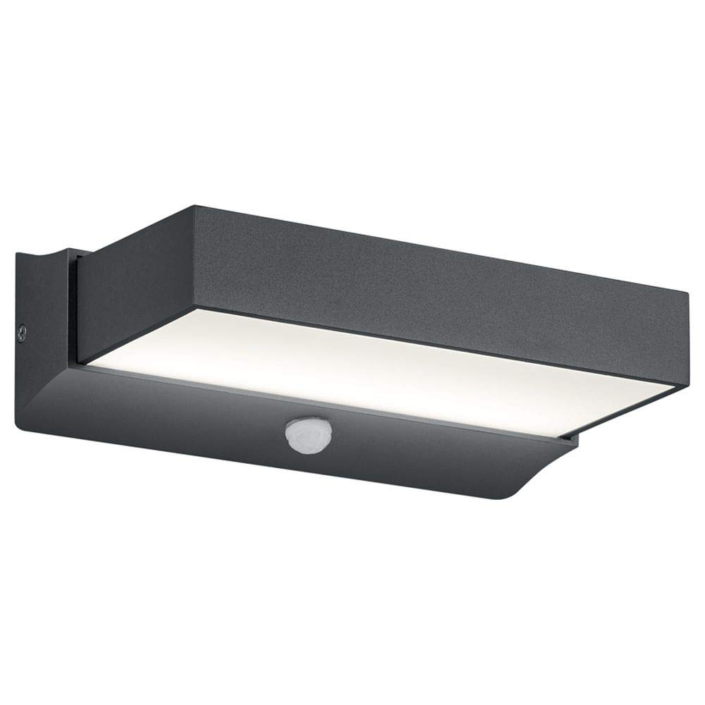 Trio Leuchten Cuando Outdoor Wall Light Aluminium 11 W Anthracite, Aluminium Acrylic, Charcoal 11W 230V