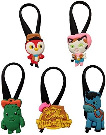 Sheriff Callie's Silicone Snap Lock Zipper Pulls 5 Pcs Set #1