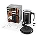     Milk Frother,Homgeek Electric Milk Steamer Foam Maker with Hot & Cold Milk Functionality for Cappuccino,Hot Chocolate,Latte,Macchiato(Strix Temperature Control,5.1oz/10.2oz,Two Whisks)