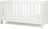 Tutti Bambini Alba Cot Bed Bundle White 140x70 with Eco-Fibre Mattress