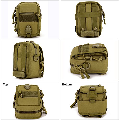 Huntvp Military Tactical MOLLE Phone Pouch Waist Belt Bag Pack Gear