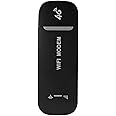 Zopsc 4G USB Modem, Portable TUSB Modem Router with SIM Card Slot, Portable Travel Hotspot Mini Router with Plug and Play (Black)