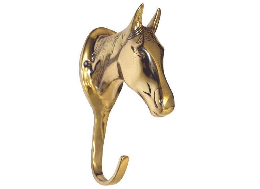 HKM Bridle Holder - Horse Head - Brass