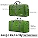 Gonex 80L Packable Travel Duffle Bag Foldable Duffel Bags for Luggage Gym Sports Camping Travelling Cycling Storage Shopping Water & Tear Resistant Green