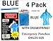 4 Pack VAS Double Strength 5 MIL Child's Blue 50