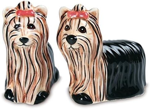 Pavilion Rescue Me Now Yorkshire Salt and Pepper Shaker Set, Ralphie and Sherri Kay, 3-Inch