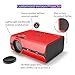 VANKYO Portable Projector, Support HD 1080P, Mini Projector with USB/SD/AV/HDMI/VGA Input. Come with Free Carrying Bag and HDMI Cable (3-Red)