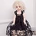 Jili Online Trendy Princes Lace Dress Skirt Outfit for 1/3 1/4 BJD SD LUTS Dollfie Black