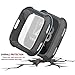 SIRUIBO Compatible Fitbit Versa Case, TPU Plated Screen Protector Rugged Cover [Scratch-Proof] All-Around Protective Bumper Shell Compatible Fitbit Versa Smartwatch, Black
