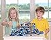 Premium Black, Blue, Gray, and Dark Gray Space Themed Building Brick and Platform Set - 1,000 Piece, 9 shapes - Compatible with All Major Brands