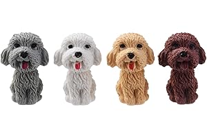 KUNFOWL 20 Pack Teddy Dog Pencil Top Erasers for Kids, 3D Animal Erasers for Boys and Girls, Fun Take Apart Erasers for School Supplies Prize Gifts Party Favors