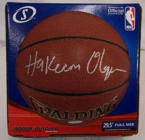 hakeem olajuwon signed basketball