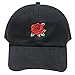City Hunter C104 Rose Embroidery Cotton Baseball Cap 8 Colors (Black)