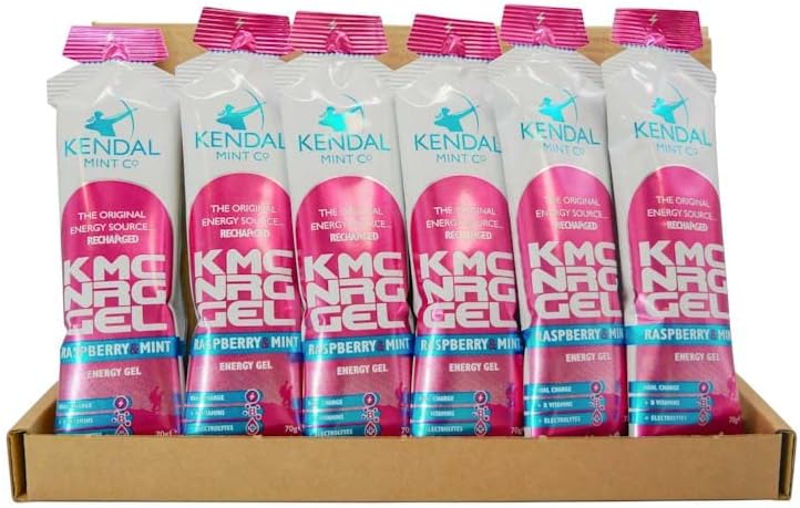 KMC NRG Gel Raspberry Mint Energy Gel 27g Dual Carb + Electrolytes Vegan