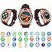 Padcod V8 Smart Watch Bluetooth with Camera, 1.22” Display OGS Touch Screen,Pedometer,sedentary Reminder,Sleep Monitor,Instant Notification Anti-Lost smartwatch (Brown+Rose Gold)