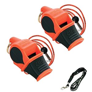 Fox-40-Sonik-Blast-CMG-Loudest-Pealess-Outdoor-Emergency-Safety-Survival-Whistle-Breakaway-Lanyardss-2pk-Bundle-Koala-Lanyard