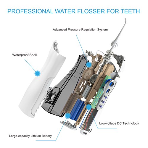 Water Flosser Cordless, THZY 4-Mode Professional Dental Oral Irrigator - Portable and Rechargeable IPX7 Waterproof Water Flossing with 4 Jet Tips for Home and Travel, Braces & Bridges Care - Thumbnail 4
