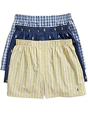 Polo Ralph Lauren Men's 3-Pack Classic Fit Packaged Woven Boxers