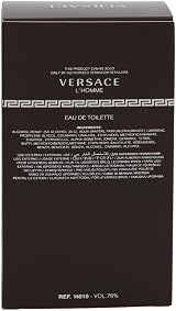 Versace 247710 Men's Eau de Toilette Versace Fragrance 100ml view 5