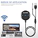 Veneibe Bluetooth 4.1 Car Receiver, Wireless Phone Call & Music Streaming Car Kit with Built-in Mic Music Streaming Echo and Noise Reduction Multi-Point Access Magnetic Base(Silvery)