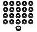 20 Small Round Rubber Feet - .250 H X .671 D - Made in USA - Food Safe Cutting Boards Electronics Crafts #