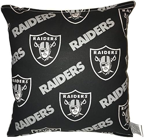 Raiders Pillow Oakland Football Pillow Hand-Crafted on the East Coast