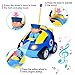 Flyglobal Cartoon Remote Control Car RC Race Car with Lights and Music Radio Control Cartoon Police Car for Baby Toddlers Kids and Children, Perfect for Holiday Birthday Christmas New Year Gifts