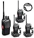 BaoFeng BF-888S Two Way Radio with Built in LED Flashlight (Pack of 4) + USB Programming Cable (1PC) primary