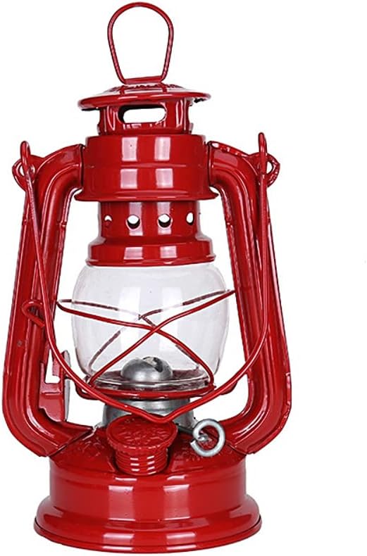 Oil Lamps & Accessories - Ochine Kerosene Oil Lantern Vintage Hurricane Lantern Antique Metal Hanging Lantern Retro Oil Lamp Handmade Kerosene Lamp Decorative Housewarming Gifts Outdoor Camping Emergency Hanging Light/Lamp