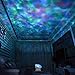 Dinlly Ocean Wave Projector, Touch Sensor 12 LED & 7 Color Night lights with Remote Control Built-in Music Player Decoration Lamp for Projecting Multi-Colored Waves on to Wall or Ceiling(White)