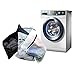 Mesh Laundry Bags Set of 4 Wash Bags Men Shirt Sweater Socks Scarves Mittens Delicate Clothes Underwear Laundry Bags with Zipper for Wash Dryer Machine Home Travel (Wash Bag 3+1 Black)