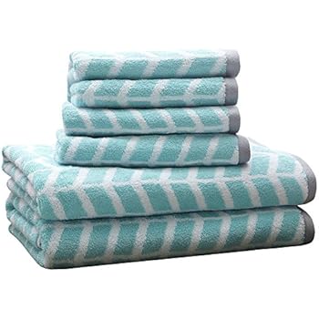 intelligent design lita 6 piece cotton jacquard towel se
