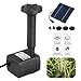 EEEKit Solar Fountain Pump, 1.2W Solar Powered Water Fountain Panel Kit for Birdbath, Pond, Pool, Garden Fish Tank and Lawn(9.9FT Cord)