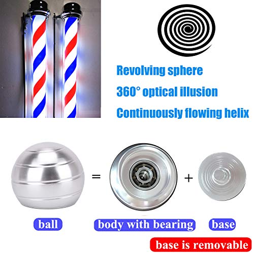 samisoler Desk Fidget Toys Stress Relief Visual Illusion Metal Globe