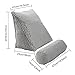 Halovie Adjustable Back Wedge Cushion Pillow 18.5*17.7*9inch Sofa Bed Office Chair Rest Cushion Neck Support Pillow Pearl Wool (Gray)