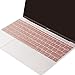 MOSISO Protective Keyboard Skin Compatible MacBook 12 Inch Retina Display, Light Pink Gold