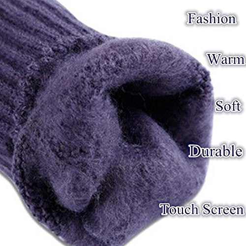 Winter Outdoor Riding Cycling Gloves Soft Thicken Knitted Touch Screen Texting Gloves for Smartphones PC Laptop Tablet Smart Touch-nology in Fingertips From WaitingU