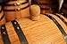 1 Liter Whiskey Oak Barrel for Aging – Golden Oak Barrel with Black Steel Hoops – Aging and Recipes Digital Guide included