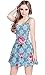 CowCow Womens Blue Lace Sleeveless Dress, Blue Lace - XS
